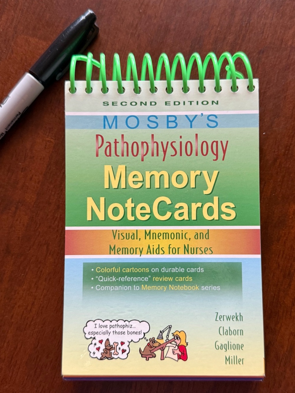 Mosby’s Pathophysiology Nurses Medical Memory Note Cards. In Color.